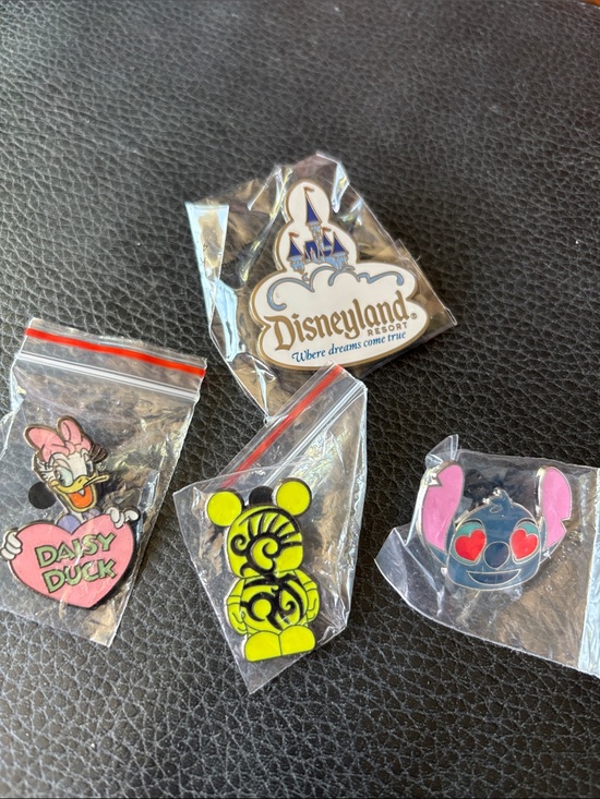 Jewelry - DISNEY Collector Pins. 4  🆕 pins ready to collect or trade. With lanyard